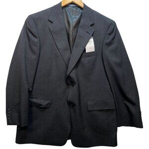 Austin Reed Men's 2 Button Wool Blazer Sport Coat Long Sleeve Size 42S Dark Gray